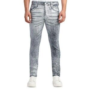 MONFRERE Jeans Mens Size 34 Silver Haze Skinny Leg Denim GREYSON $398